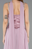 Long Powder Color Chiffon Evening Dress ABU5619