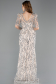 Long Beige Scaly Evening Dress ABU5621