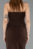 Long Brown Evening Dress ABU5610