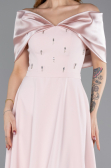 Midi Powder Color Party Dress ABK2523