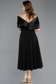 Midi Black Party Dress ABK2523