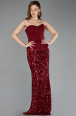 Long Burgundy Evening Dress ABU5640
