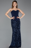 Long Navy Blue Evening Dress ABU5640
