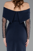 Midi Navy Blue Cocktail Dress ABK2522
