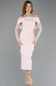 Midi Powder Color Cocktail Dress ABK2522