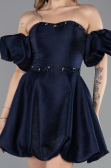 Mini Navy Blue Party Dress ABK2512