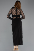 Midi Black Dantelle Cocktail Dress ABK2513