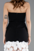 Long Black-White Evening Dress ABU5635