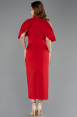 Midi Red Party Dress ABK2517