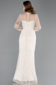 Long Beige Beaded Evening Dress ABU5638