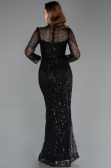 Long Black Beaded Evening Dress ABU5638
