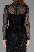 Long Black Beaded Evening Dress ABU5638