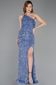 Long Indigo Scaly Evening Dress ABU5647
