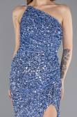 Long Indigo Scaly Evening Dress ABU5647