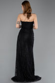 Long Black Laced Evening Dress ABU5642