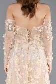 Long Gold Evening Dress ABU5658