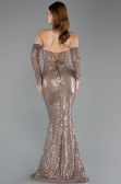 Long Copper Beaded Evening Dress ABU5659
