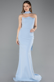 Long Light Blue Mermaid Evening Gown ABU5627