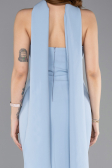 Long Light Blue Mermaid Evening Gown ABU5627
