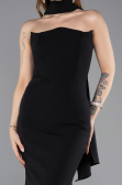 Long Black Mermaid Evening Gown ABU5627