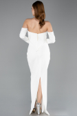 Long White Evening Dress ABU5629
