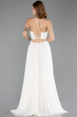 Long White Evening Dress ABU5632