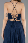 Long Navy Blue Evening Dress ABU5632