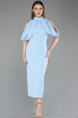 Midi Light Blue Party Dress ABK2517