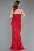 Long Red File Evening Dress ABU5636