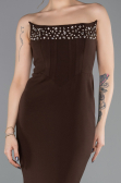 Long Brown Mermaid Prom Dress ABU5680