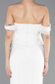 Long White Dantelle Mermaid Prom Dress ABU5685