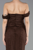 Long Brown Dantelle Mermaid Prom Dress ABU5685