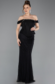 Long Black Dantelle Mermaid Prom Dress ABU5685