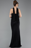 Long Black Dantelle Evening Dress ABU5686