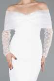 Midi White Cocktail Dress ABK2533