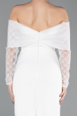 Midi White Cocktail Dress ABK2533