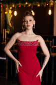 Long Koyu Fuşya Mermaid Prom Dress ABU5680