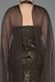 Long Olive Drab Plus Size Engagement Dress ABU5596