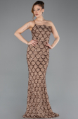 Long Copper Scaly Evening Dress ABU5701
