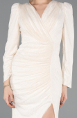 Long Beige Dantelle Evening Dress ABU5720