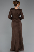 Long Brown Dantelle Evening Dress ABU5720