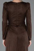 Long Brown Dantelle Evening Dress ABU5720