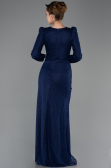 Long Navy Blue Dantelle Evening Dress ABU5720