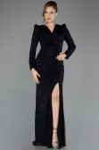 Long Black Dantelle Evening Dress ABU5720