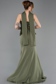 Long Olive Drab Mermaid Prom Dress ABU5704