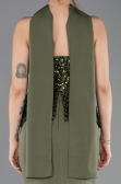 Long Olive Drab Mermaid Prom Dress ABU5704