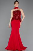 Long Red Mermaid Prom Dress ABU5704