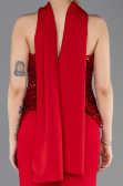 Long Red Mermaid Prom Dress ABU5704