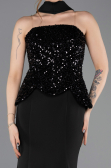 Long Black Mermaid Prom Dress ABU5704