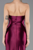 Long Cherry Colored Prom Gown ABU5707